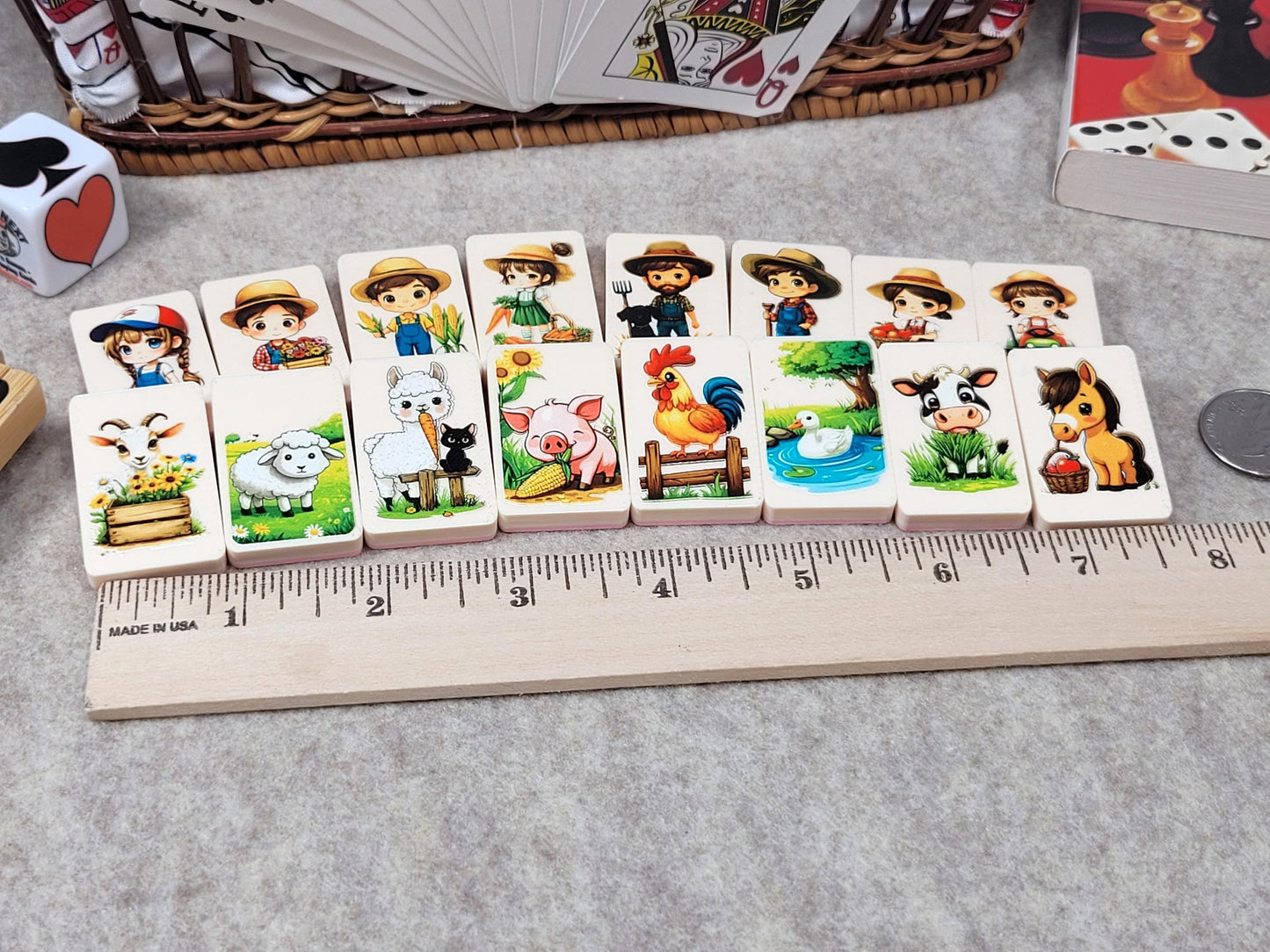 Chibi Farm Character Mahjong Tile Game: Seaside Escape, Memory Match - Made in USA