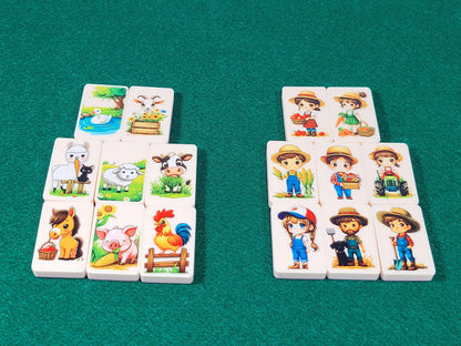 Chibi Farm Character Mahjong Tile Game: Seaside Escape, Memory Match - Made in USA