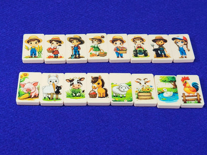 Chibi Farm Character Mahjong Tile Game: Seaside Escape, Memory Match - Made in USA
