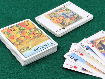 Vintage Pumpkin Playing Cards: Old-Fashioned Art Deck