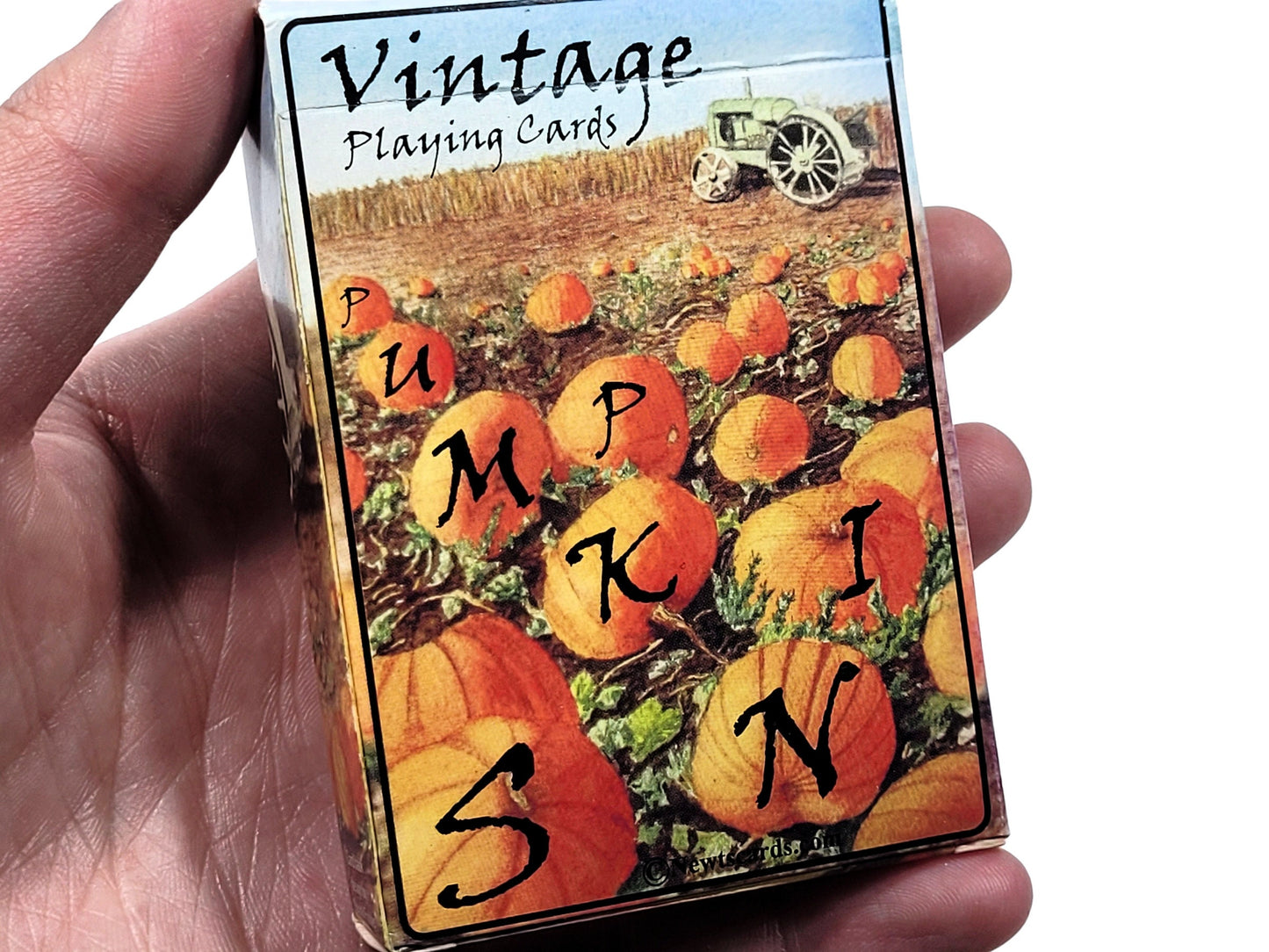 Vintage Pumpkin Playing Cards: Old-Fashioned Art Deck