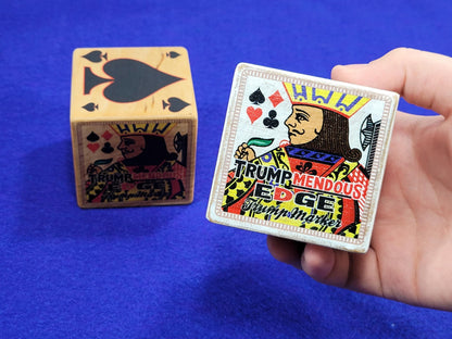 Suited Trump Indicator: Trumpmendous EDGE Maple Wood Card Game Marker - Made in USA