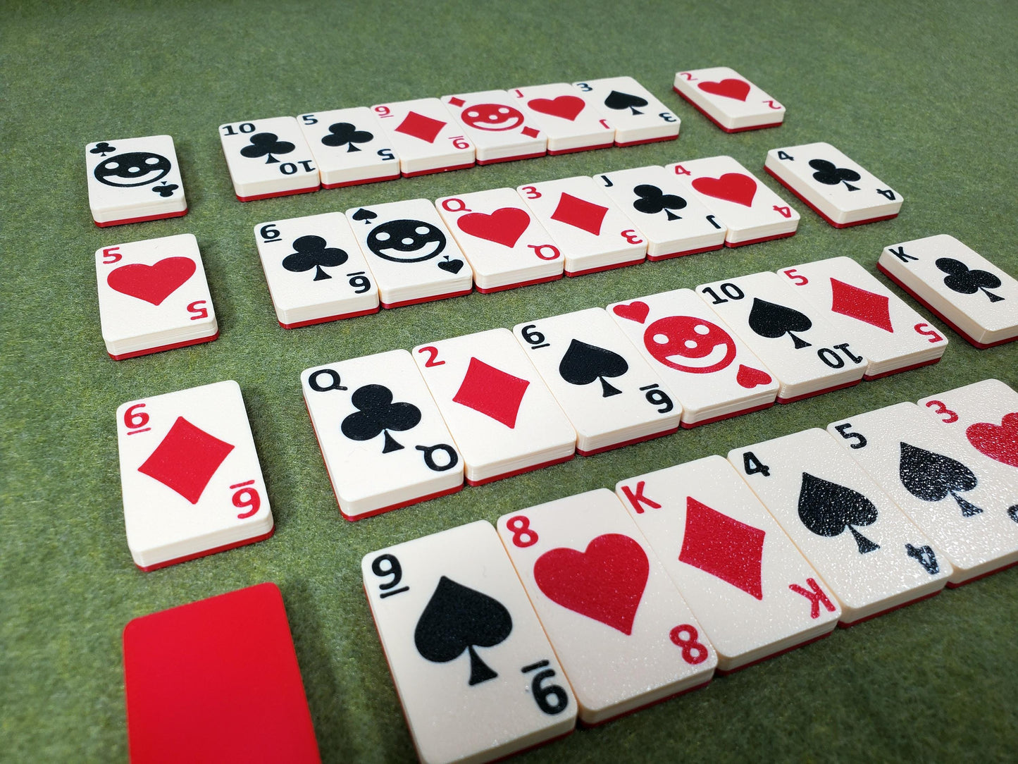 Poker Mahjong Tiles: Play your favorite playing card games, 56 Tiles
