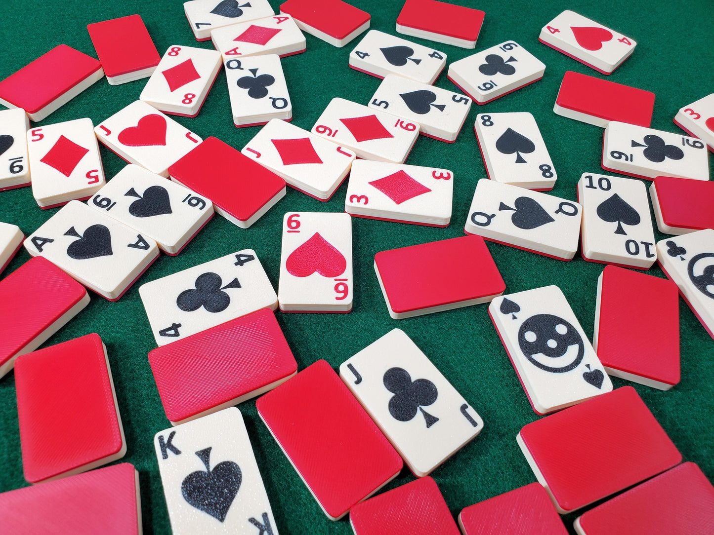 Poker Mahjong Tiles: Play your favorite playing card games, 56 Tiles