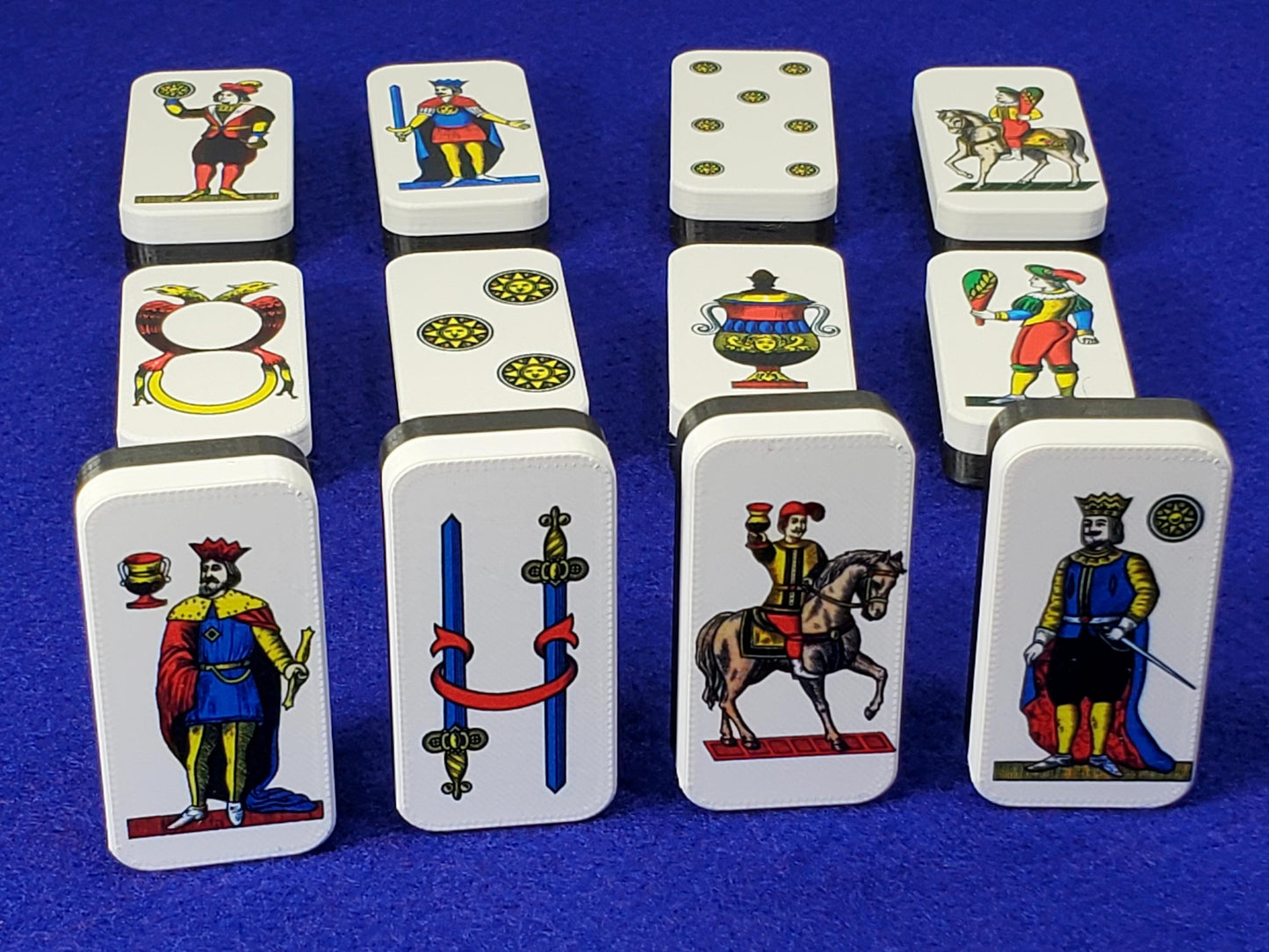 Italian Playing Card Dominoes: Vintage Neapolitan Art, Scopa Briscola Games