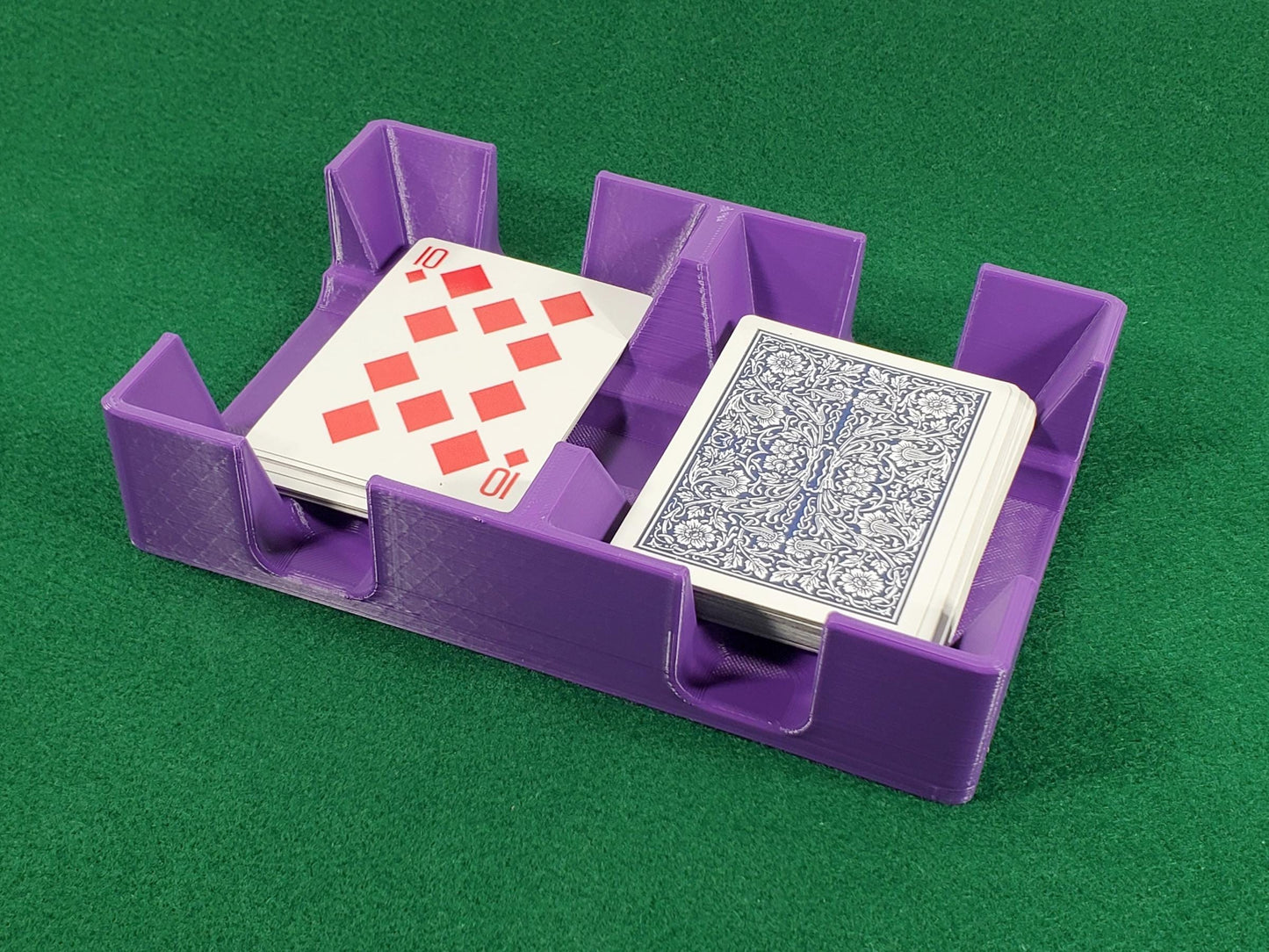 Playing Card Tray: Canasta, Rummy, Skip-Bo, UNO - Made in USA