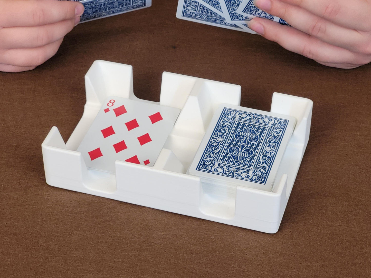 Playing Card Tray: Canasta, Rummy, Skip-Bo, UNO - Made in USA
