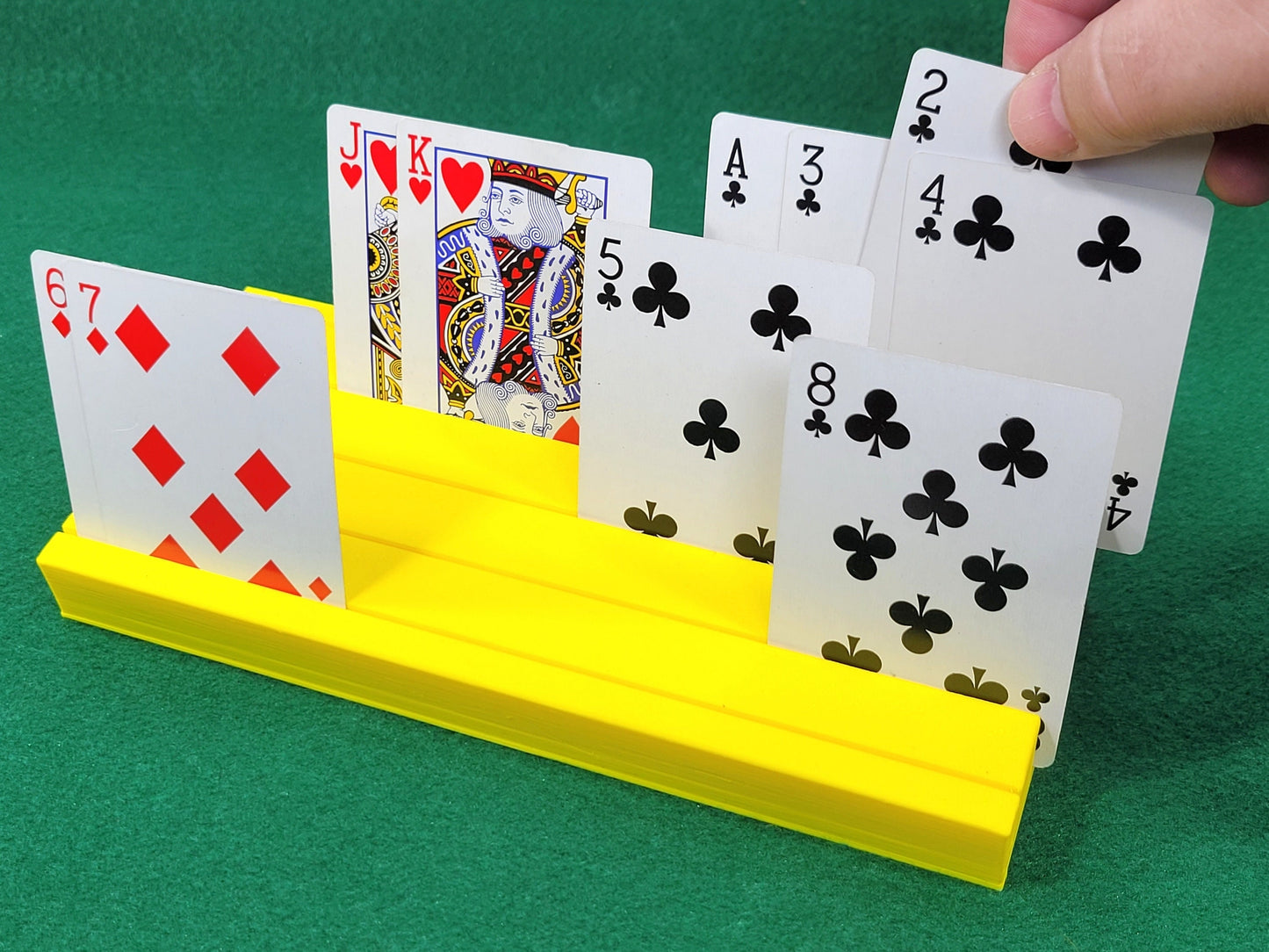 Personalized Playing Card Holder: For Canasta, Rummy, UNO - Arthritis-Friendly