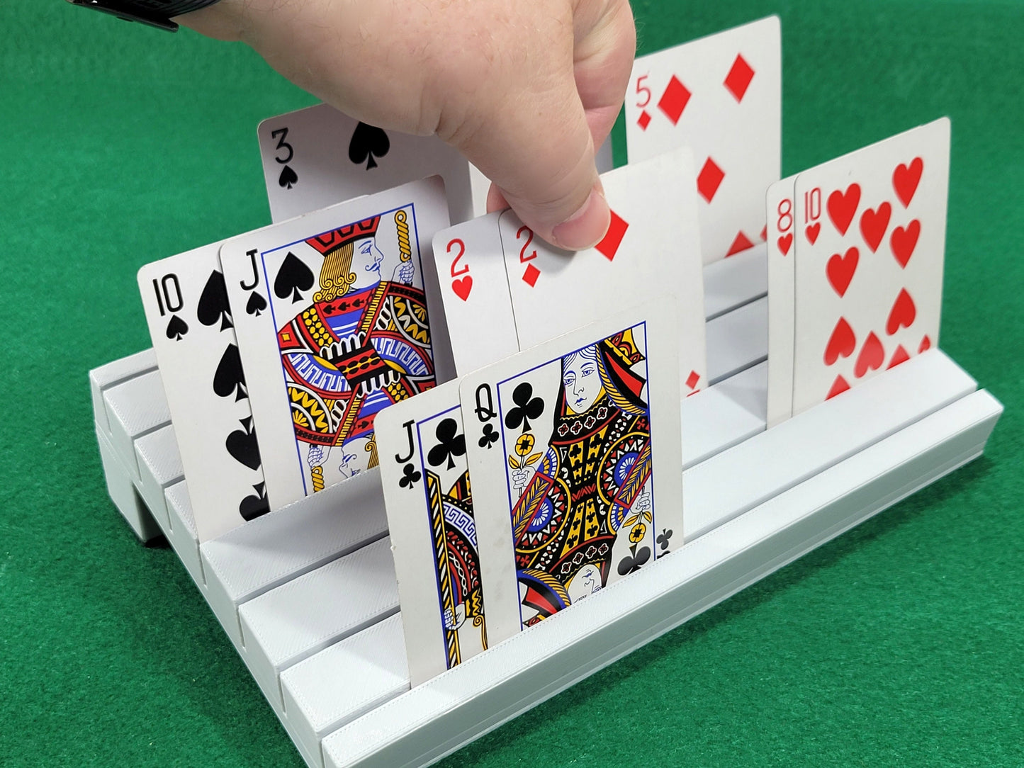 Personalized Playing Card Holder: For Canasta, Rummy, UNO - Arthritis-Friendly