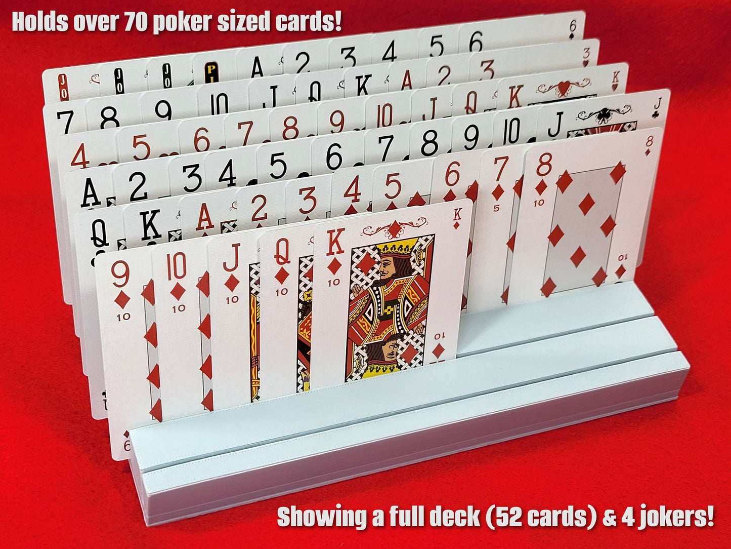 Personalized Playing Card Holder: For Canasta, Rummy, UNO - Arthritis-Friendly