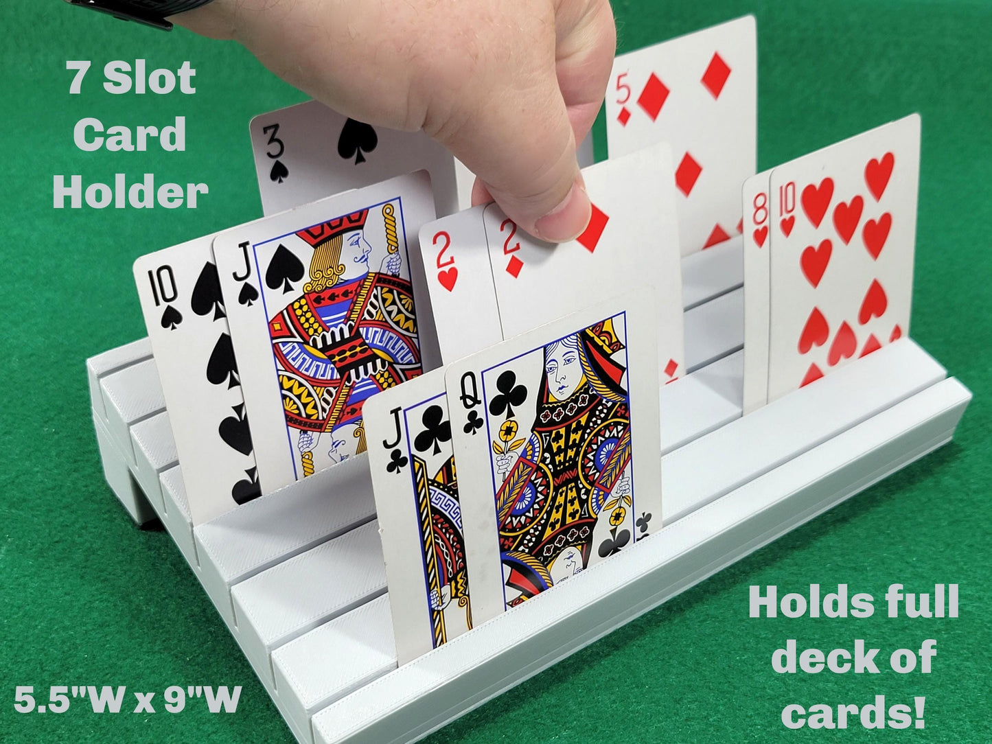 Personalized Playing Card Holder: For Canasta, Rummy, UNO - Arthritis-Friendly
