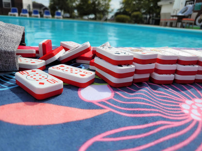 Floating Poker Dominoes: Lightweight travel domino cards that float
