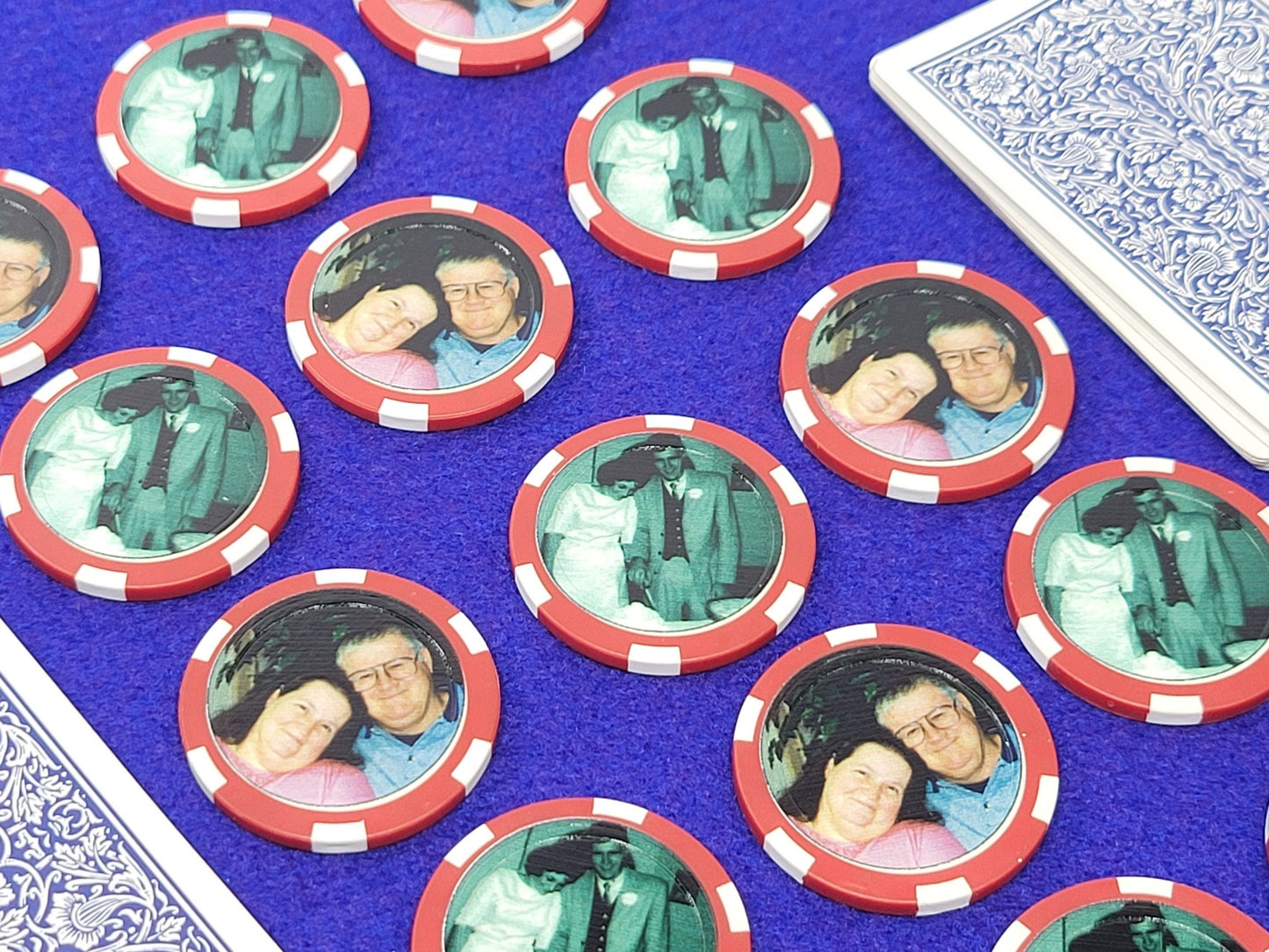 Personalized Photo Poker Chips: Custom Casino Game Gift