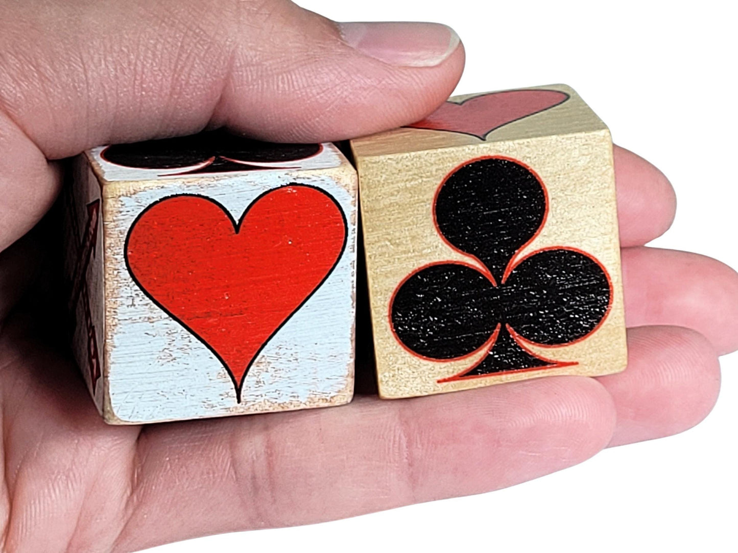 Suited Trump Wood Cube: Helps know "What is Trump" for Card Players - Block