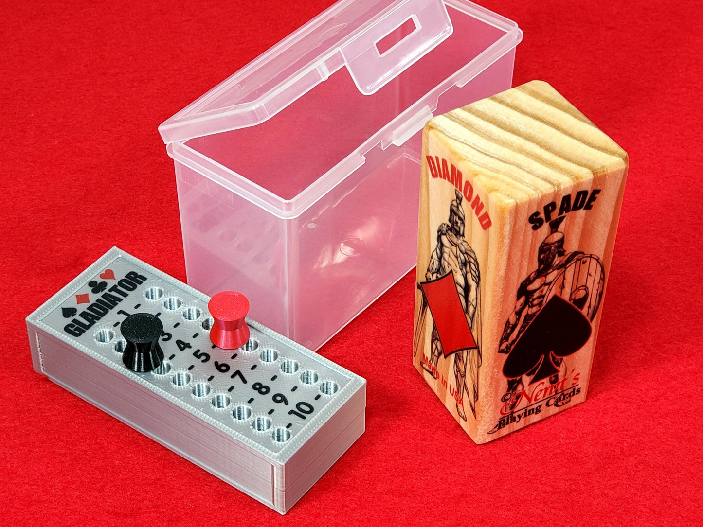 Gladiator Suited Marker and Scorekeeper Gift Set for Euchre Card Games