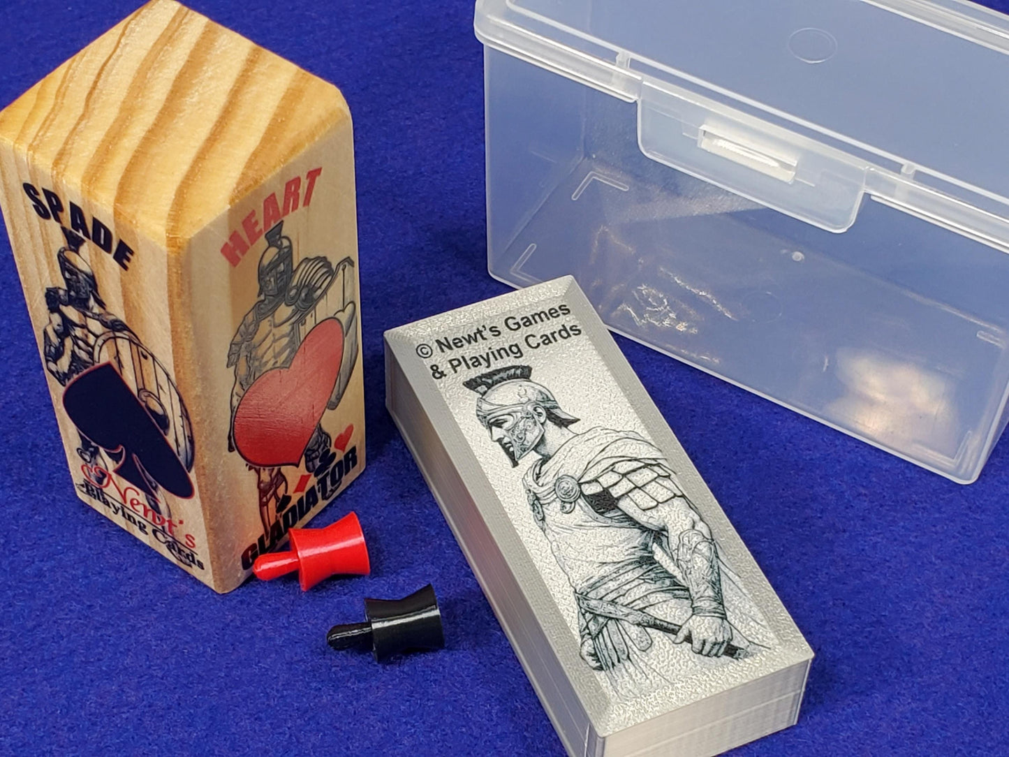 Gladiator Suited Marker and Scorekeeper Gift Set for Euchre Card Games