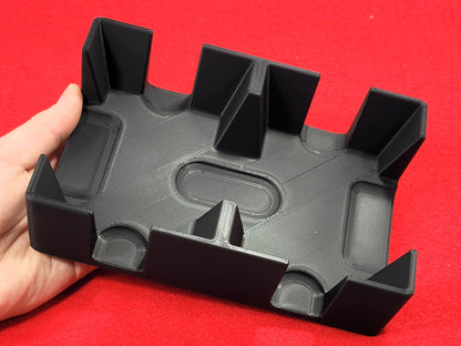 4 Deck Playing Card Tray: Holds 2 decks on each side, Extra Deep - Made in USA