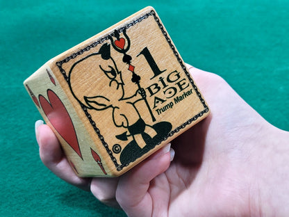 Euchre Trump Marker: One Big Ace Card Suit, Raise Hell Design
