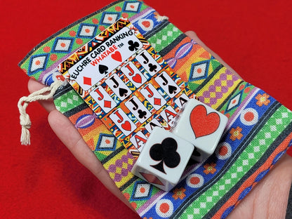 Euchre Suited Marker Cube Set: Whatabe Trump Playing Card Game Aid - Includes Two