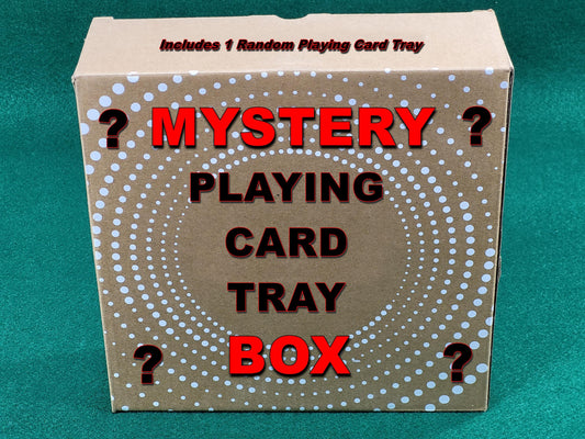 Mystery Playing Card Tray Box: Used for Canasta, Rummy, Games  - Made in USA