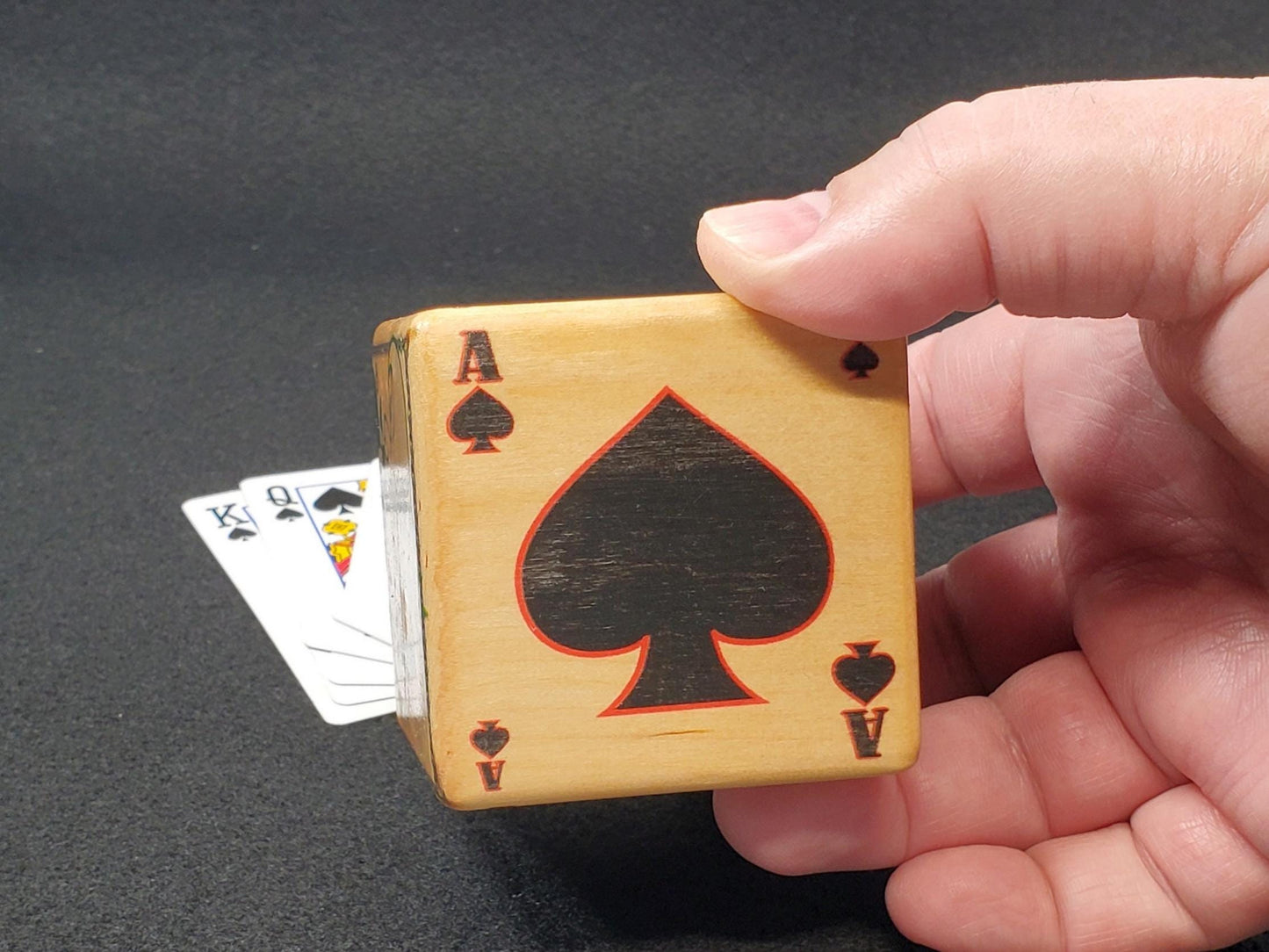 Euchre Trump Marker: One Big Ace Card Suit, Raise Hell Design
