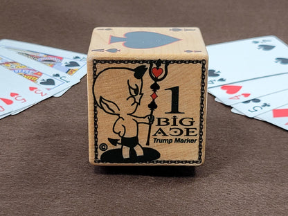 Euchre Trump Marker: One Big Ace Card Suit, Raise Hell Design