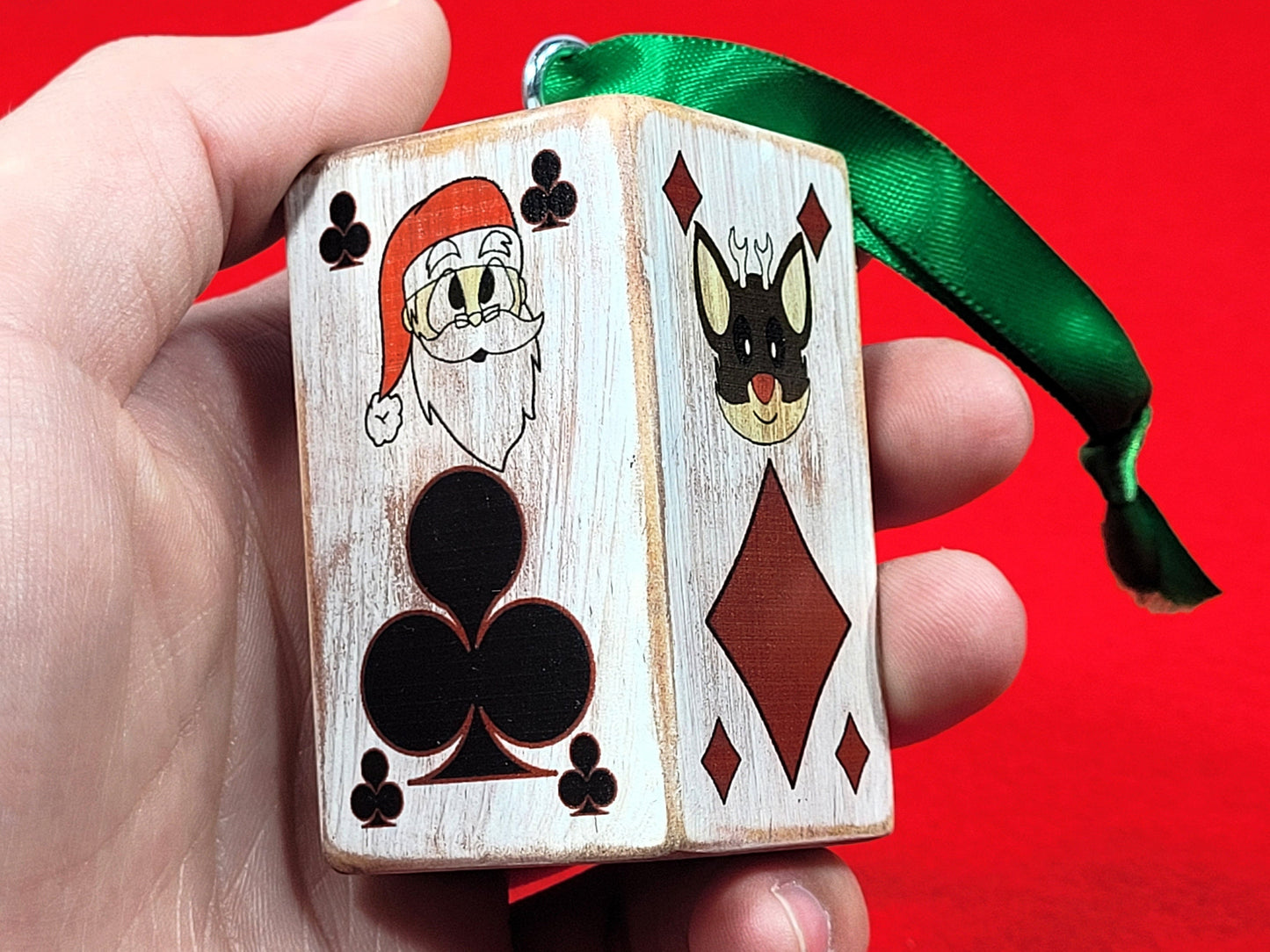 Poker Gift Topper: Card Suit Ornament for Bridge, Euchre