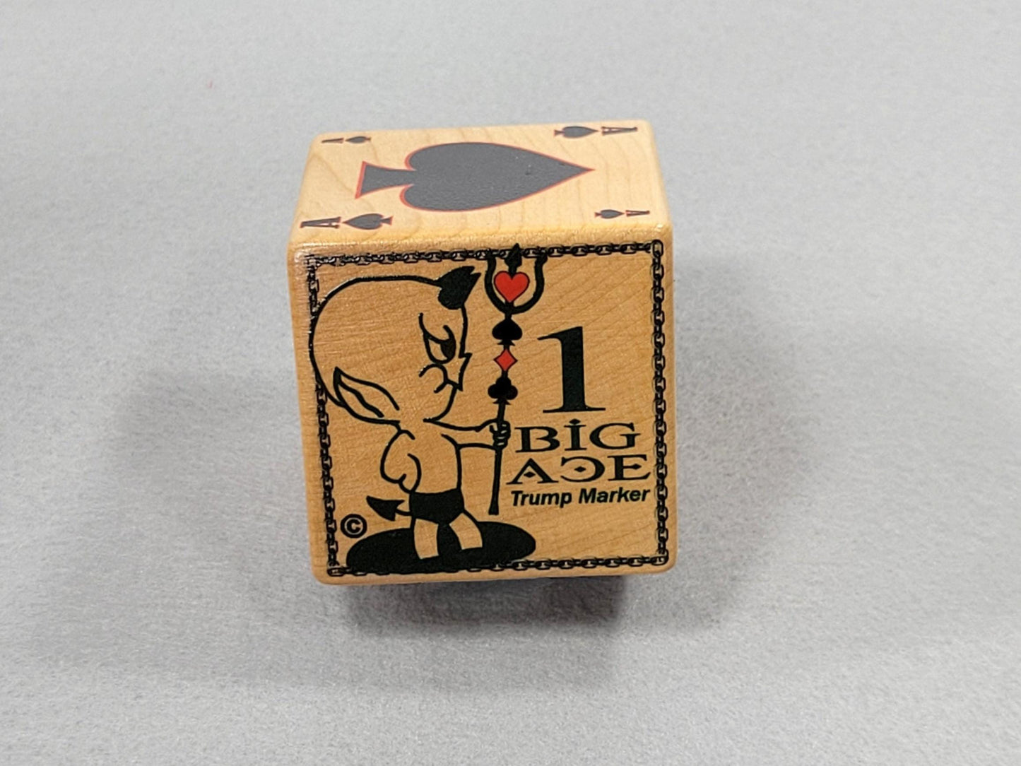 Euchre Trump Marker: One Big Ace Card Suit, Raise Hell Design