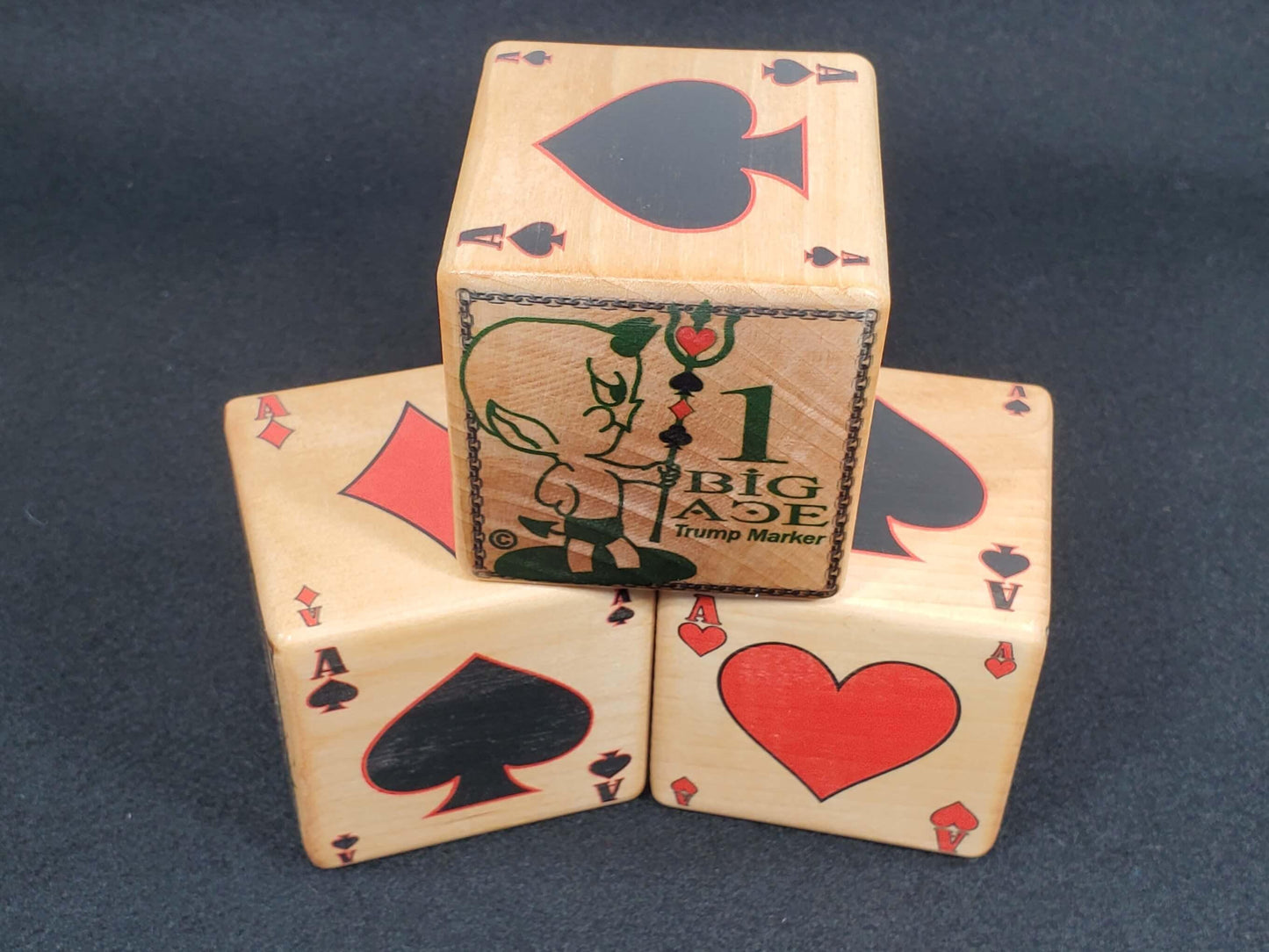 Euchre Trump Marker: One Big Ace Card Suit, Raise Hell Design