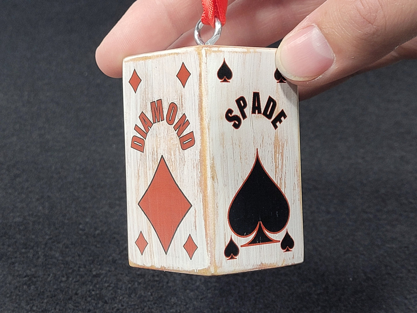 Poker Gift Topper: Card Suit Ornament for Bridge, Euchre