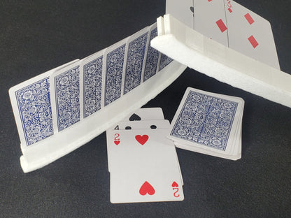 Curved Plastic Playing Card Holder Set: US Made Game Accessory