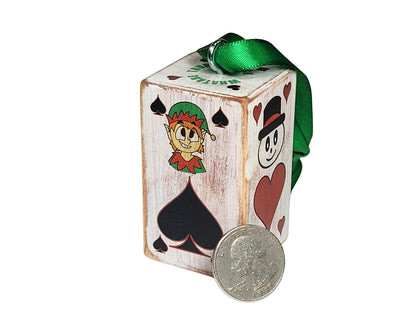Poker Gift Topper: Card Suit Ornament for Bridge, Euchre