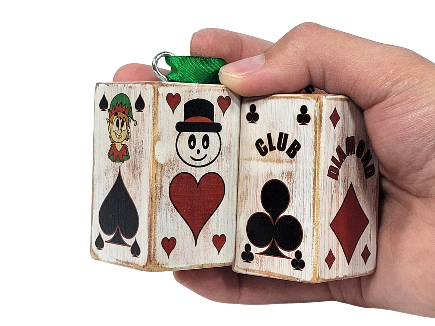 Poker Gift Topper: Card Suit Ornament for Bridge, Euchre