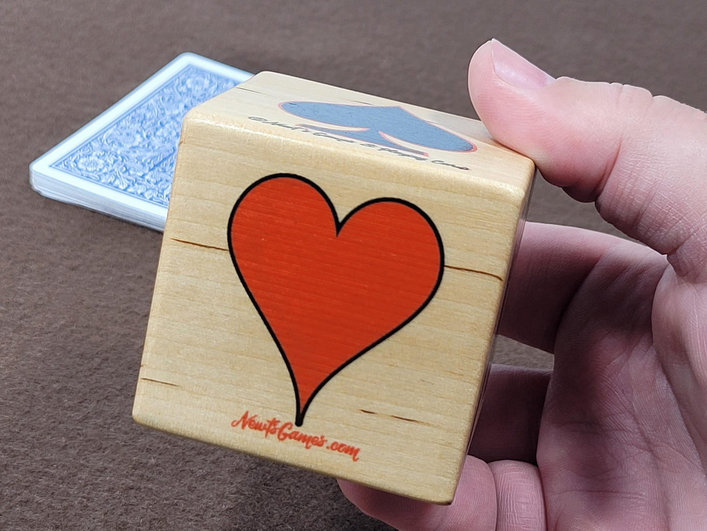 Custom Suited Trump Marker: Personalized Card Games Gift Block