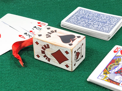 Poker Gift Topper: Card Suit Ornament for Bridge, Euchre