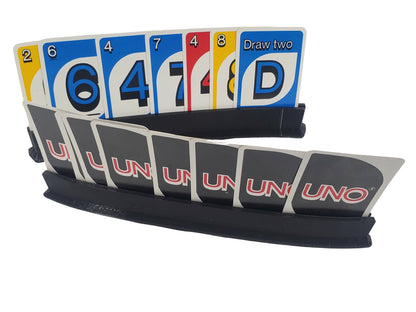 Curved Plastic Playing Card Holder Set: US Made Game Accessory