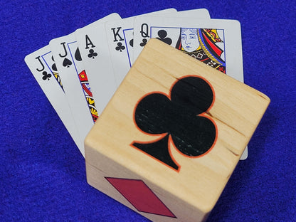 Custom Suited Trump Marker: Personalized Card Games Gift Block