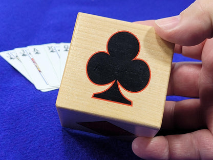 Custom Suited Trump Marker: Personalized Card Games Gift Block