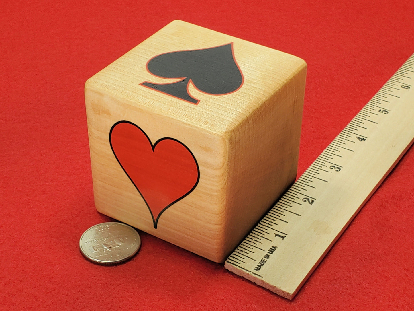 Custom Suited Trump Marker: Personalized Card Games Gift Block