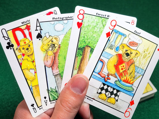 Busy Bear Playing Card Deck: Hidden Image Art - Limited Edition