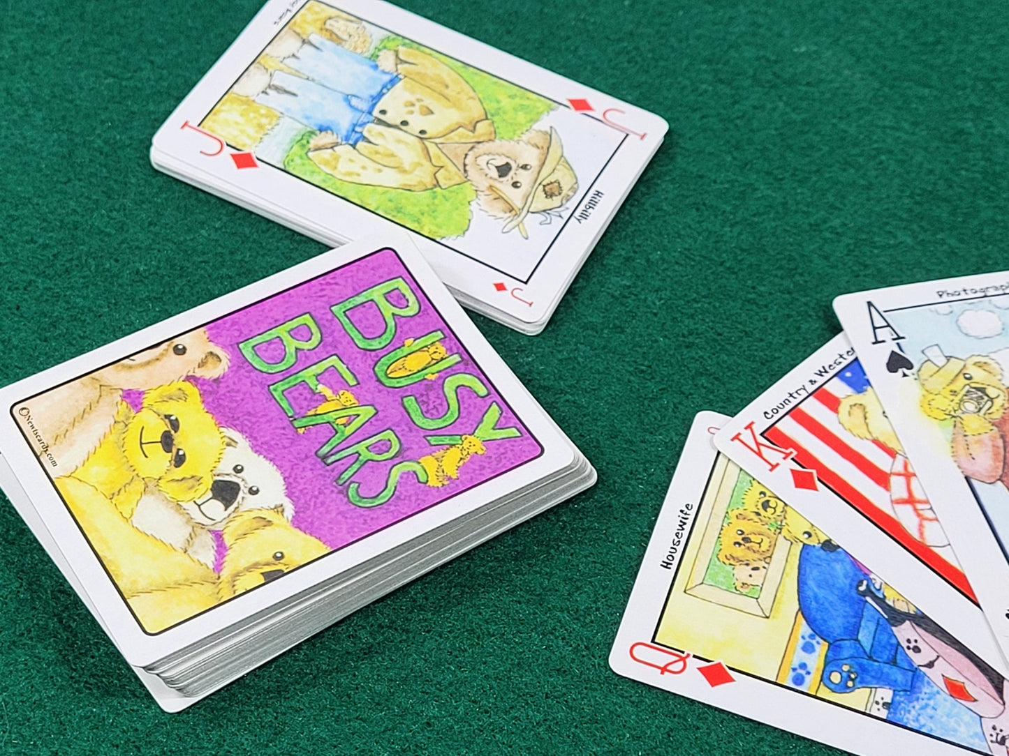 Busy Bear Playing Card Deck: Hidden Image Art - Limited Edition