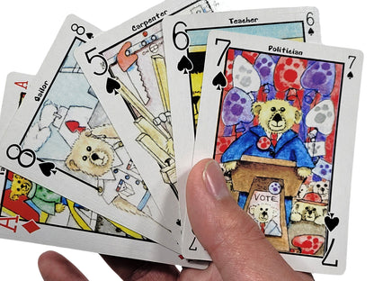 Busy Bear Playing Card Deck: Hidden Image Art - Limited Edition