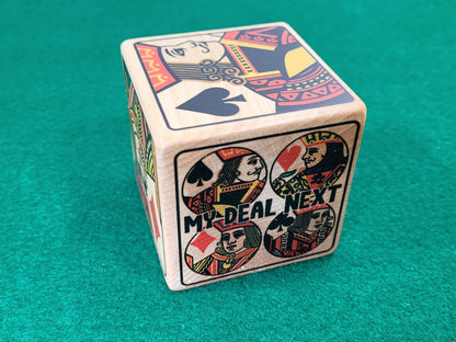 Suited Trump Marker: Deluxe Bowers Design, Wood Indicator for Card Games