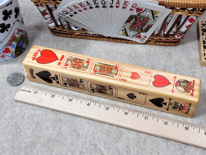 Euchre Trump Indicator: Wood Lightening Rod Design, Card Ranking Marker - Made in USA