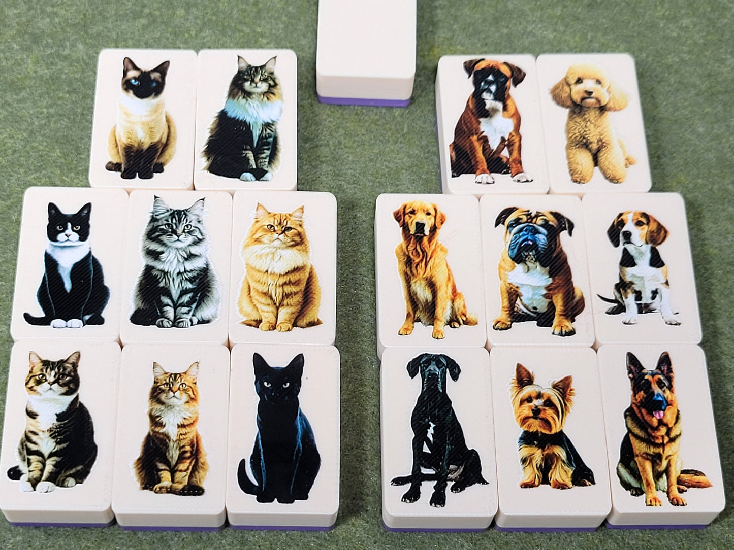 Dogs and Cats Mahjong Tile Game: Seaside Escape, Memory Match - Made in USA