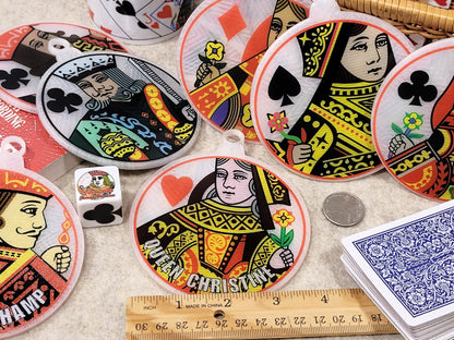 Personalized Playing Card Ornament: Custom Poker Fan Gift, Made in USA