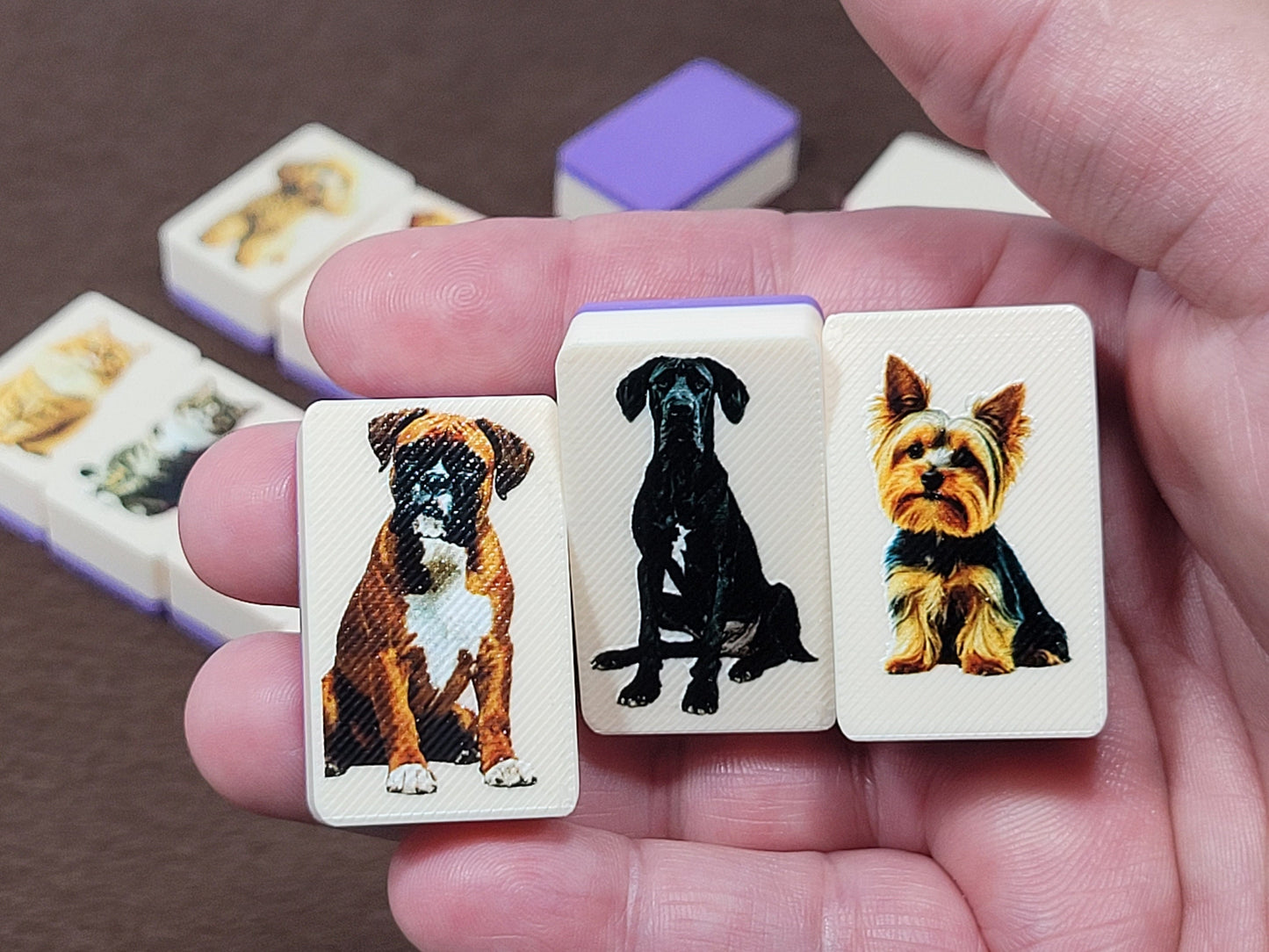 Dogs and Cats Mahjong Tile Game: Seaside Escape, Memory Match - Made in USA