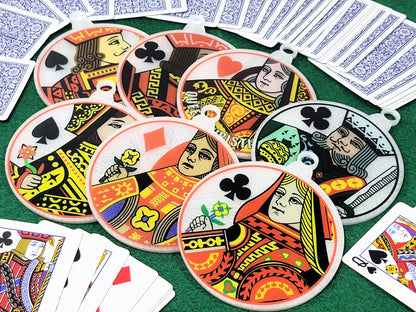Personalized Playing Card Ornament: Custom Poker Fan Gift, Made in USA