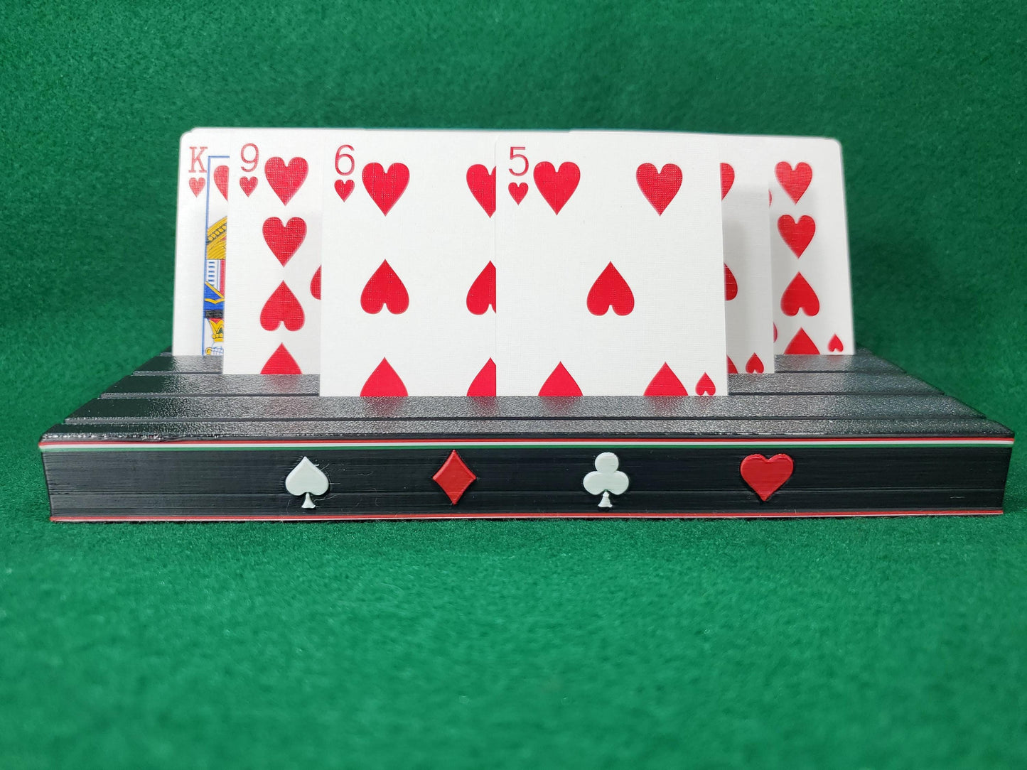 Suited Playing Cardholder: Ritzy Design, Holds about 50 playing cards