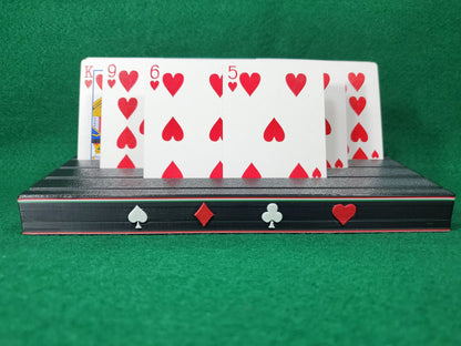 Suited Playing Cardholder: Ritzy Design, Holds about 50 playing cards